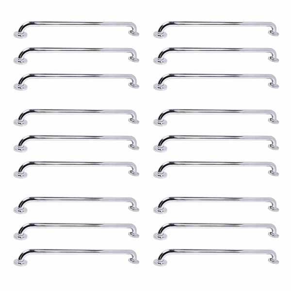 Alça De Apoio Barra 70cm Inox Kit 18 Unidades Idoso Cadeirant