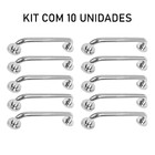 Alça De Apoio Barra Inox 40cm Kit 10 Unidades Banheiro Idoso