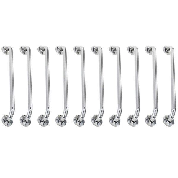 Alça De Apoio Barra Inox 80cm Acessibilidade Kit 10 Unidades