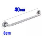 Alça De Apoio Inox Barra 40cm Kit 8 Unidades Idoso Cadeirante