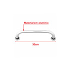 Alça Ou Barra Apoio Alumínio Banheiro 30 Cm Idoso Deficiente