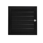 Alçapão De Alumínio Preto Ventilado Atlântica Premium - 0.60