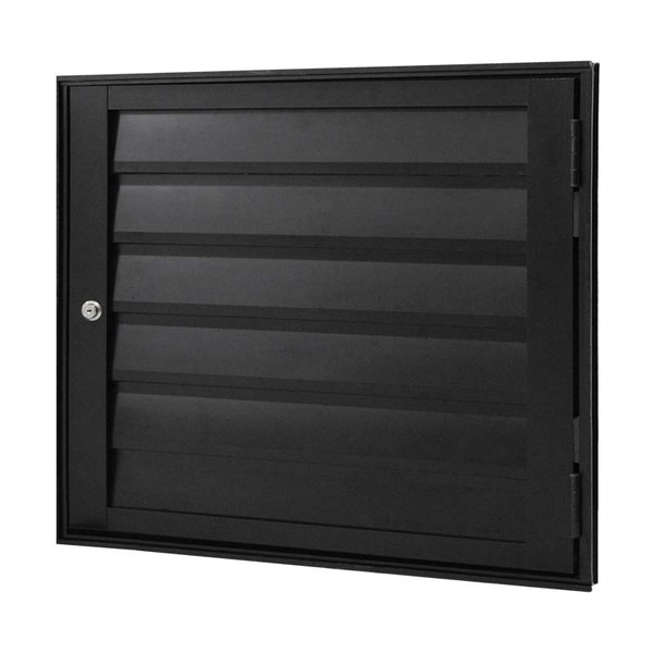 Alçapão De Alumínio Preto Ventilado Atlântica Premium - 0.80