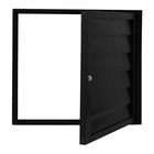 Alçapão De Alumínio Preto Ventilado Atlântica Premium - 0.80