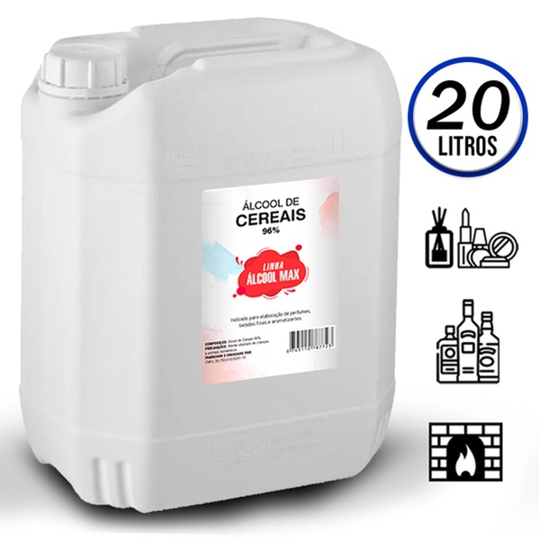 Álcool De Cereais 96% Difusor Ou Bebidas 20 Litros Togmax