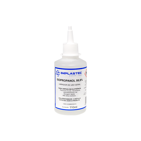 Álcool Isopropílico Isopropanol Implastec Garrafa 110ml Leroy Merlin