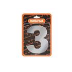 Algarismo 3 Numeral 125mm Aço Escovado 400-3