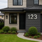 Algarismo 3D Personalizado Grande Jardim Decora 18cm