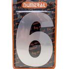 Algarismo 6 Numeral 125mm Espelhado 300-6