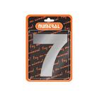 Algarismo 7 Numeral 125mm Aço Escovado 400-7