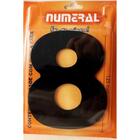 Algarismo 8 Numeral 125mm Preto 600-8