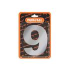 Algarismo 9 Numeral 125mm Aço Escovado 400-9