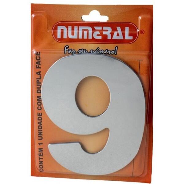 Algarismo 9 Numeral 125mm Espelhado 300-9