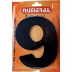 Algarismo 9 Numeral 125mm Preto 600-9