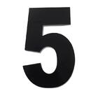 Algarismo Grande 5 Numeral 185mm Preto 685-5