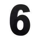 Algarismo Grande 6 Numeral 185mm Preto 685-6