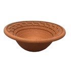 Alguidar De Cerâmica Crua No Estilo Marajoara 20cm Dec136