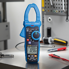 Alicate Amperimetro Digital Et3367c Azul Minipa