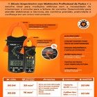 Alicate Amperímetro Multímetro 35mm² Foxlux Profissional