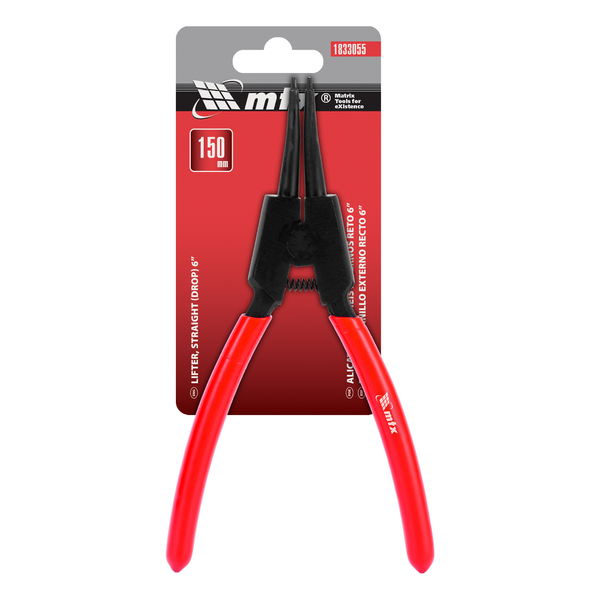 Alicate Anéis Externos Bico Reto 6" 150 mm - Mtx