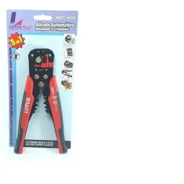 Alicate Automático Decapador E Crimpador 5/1 Lotus - 3578