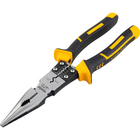 Alicate Bico Meia-cana Reto 9" Para Eletricista Multifunção C