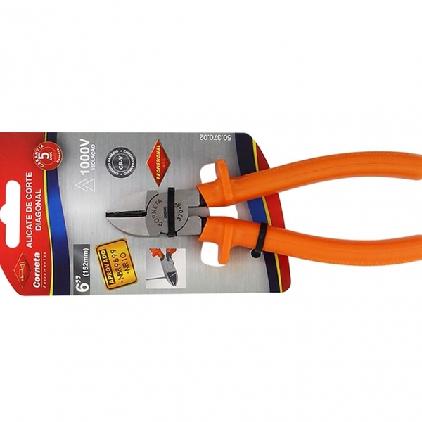 Alicate Corte Diag Corneta 6equot, Blister