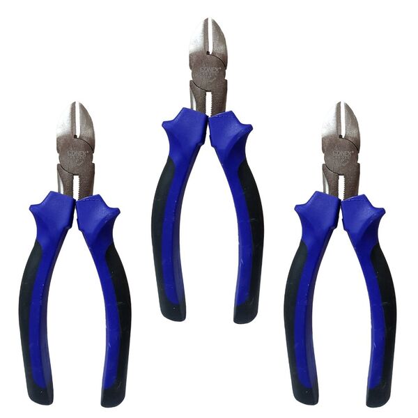 Alicate Corte Diagonal 6 Pol Conex - 3 Unidades