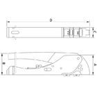 Alicate Crimpador Para Cabos Coaxiais 6 Tramontina