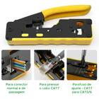 Alicate Crimpar Profissional Cat7 Cat5 Cat6 Rj45 Rj12 Rj11
