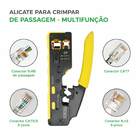 Alicate Crimpar Profissional Cat7 Cat5 Cat6 Rj45 Rj12 Rj11