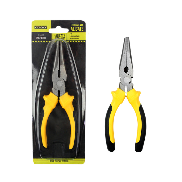 Alicate De Bico Meia Cana Reto 6 Polegadas - Profissional