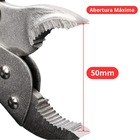 Alicate De Pressão 10" Boca Mordente Curvo Cabo Emborrachado