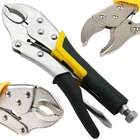 Alicate De Pressão 10" Boca Mordente Curvo Cabo Emborrachado