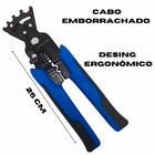 Alicate Decapador Prensa Terminal Chave Inglesa Corte Fio