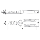 Alicate Eletricista Isolado Iec 60900 - 8 Tramontina
