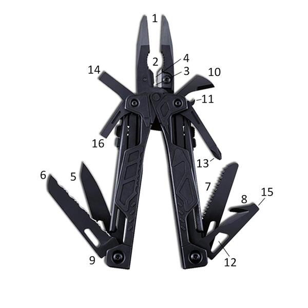 Alicate Leatherman Oht Black Com Bainha Molle Black
