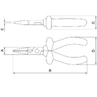 Alicate Meia Cana Isolado Iec 60900 - 6 Tramontina