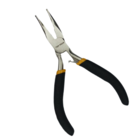 Alicate Mini Bico Torto 4,5" Curvo Tipo Telefone Niquelado Aç