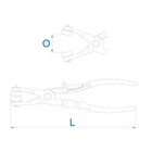 Alicate Para Abraçadeira Elástica Do Radiador King Tony