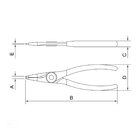 Alicate Para Anéis Interno Reto 9" Tramontina Pro