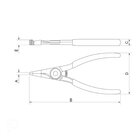 Alicate Para Anéis Ponta Chata 7"