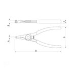 Alicate Para Aneis - Ponta Chata Tramontina