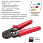 Alicate Prensa Terminais Pino Tubular Worker