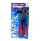 Alicate Rebitador Rebitadeira Manual 4 Bicos E 40 Rebites