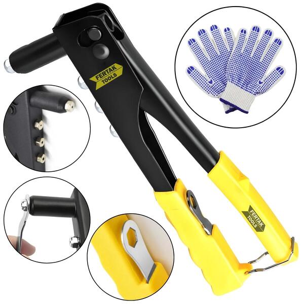 Alicate Rebite Rebitador Rebitadeira 10" Manual Profissional