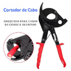 Alicate Tesoura Catraca Corte Cabos Até 400mm - Preto