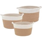 Allegra Cesta Decorativa Organizadora Cachepô Tecido Branco 3