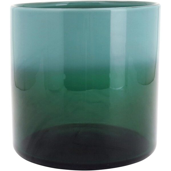 Allina Vaso Decorativo Enfeite 20x20x20cm Vidro Verde