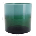 Allina Vaso Decorativo Enfeite 20x20x20cm Vidro Verde